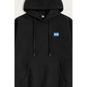 Mikina s Kapucí, Barva Černá, s Potiskem Hand Of God 10 obraz