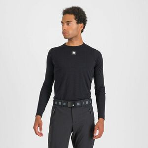 SPORTFUL Cyklistické triko s dlouhým rukávem - MERINO LS - černá XL obraz