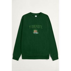 Mikina, Barva Zelená, s Potiskem Yosemite Park obraz