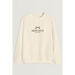 Mikina, Barva Ekru, s Potiskem Monaco Grand Prix obraz