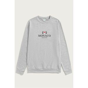 Mikina, Barva Šedá, s Potiskem Monaco Grand Prix obraz
