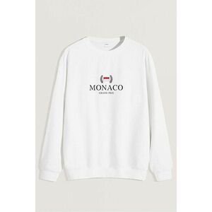 Mikina, Barva Bílá, s Potiskem Monaco Grand Prix obraz