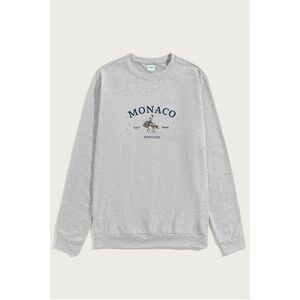 Mikina, Barva Šedá, s Potiskem Monaco 1986 obraz