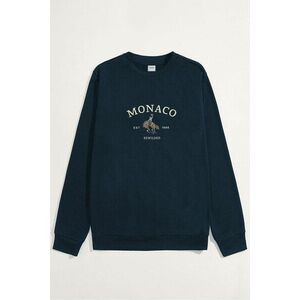 Mikina, Barva Modrá, s Potiskem Monaco 1986 obraz