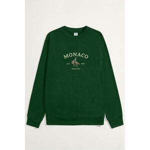 Mikina, Barva Zelená, s Potiskem Monaco 1986 obraz