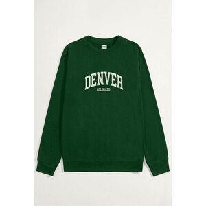 Mikina, Barva Zelená, s Potiskem Denver Colorado obraz