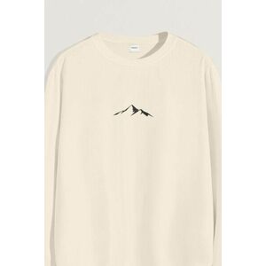 Mikina, Barva Ekru, s Potiskem Peak obraz