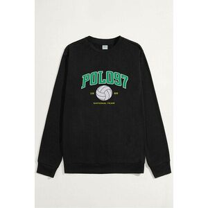 Mikina, Barva Černá, s Potiskem National Team obraz