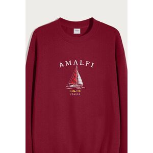 Mikina, Barva Bordó, s Potiskem Amalfi Coast obraz