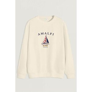 Mikina, Barva Ekru, s Potiskem Amalfi Coast obraz