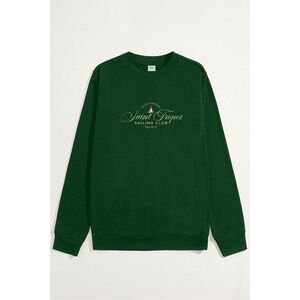 Mikina, Barva Zelená, s Potiskem Saint Tropez Sailing Club obraz