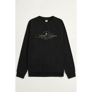 Mikina, Barva Černá, s Potiskem Saint Tropez Sailing Club obraz
