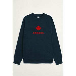 Mikina, Barva Modrá, s Potiskem Canada obraz
