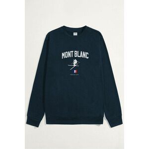 Mikina, Barva Modrá, s Potiskem Mont Blanc Alps obraz
