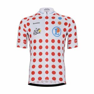 BONAVELO Cyklistický dres s krátkým rukávem - TOUR DE FRANCE 2025 - bílá/červená 5XL obraz