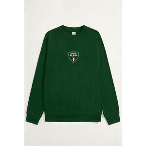 Mikina, Barva Zelená, s Potiskem Mont Blanc Flag obraz