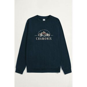 Mikina, Barva Modrá, s Potiskem Chamonix Ski Resorts obraz