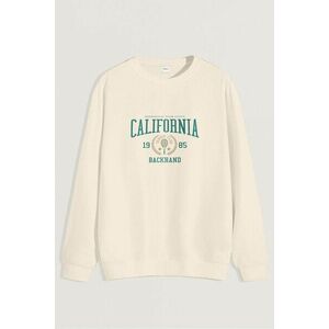 Mikina, Barva Ekru, s Potiskem California Tennis Club obraz