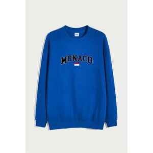Mikina, Barva Modrá Elektrická, s Potiskem Monaco Flag obraz
