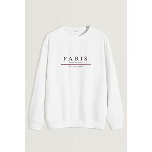 Mikina, Barva Bílá, s Potiskem Paris Dream Makers obraz