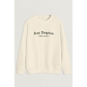 Mikina, Barva Ekru, s Potiskem West Coast Los Angeles obraz