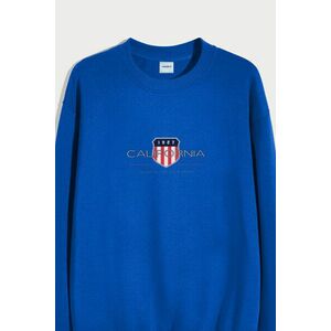 Mikina, Barva Modrá Elektrická, s Potiskem Cali 1927 obraz