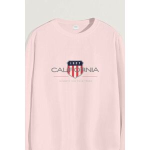 Mikina, Barva Růžová, s Potiskem Cali 1927 obraz