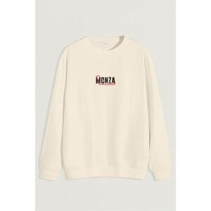 Mikina, Barva Ekru, s Potiskem Monza obraz