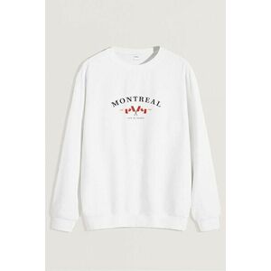 Mikina, Barva Bílá, s Potiskem Montreal City of Saints obraz