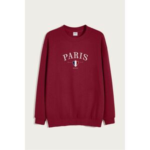 Mikina, Barva Bordó, s Potiskem Paris XXXIII obraz