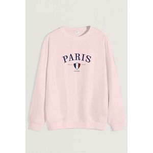 Mikina, Barva Růžová, s Potiskem Paris XXXIII obraz