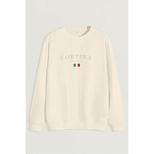 Mikina, Barva Ekru, s Potiskem Cortina Ski Club obraz