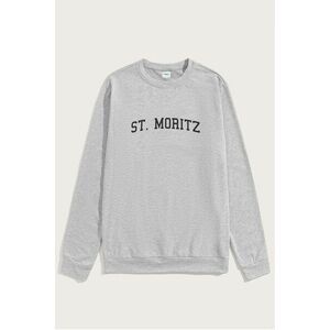 Mikina, Barva Šedá, s Potiskem St. Moritz obraz