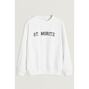 Mikina, Barva Bílá, s Potiskem St. Moritz obraz