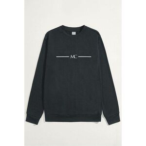 Mikina, Barva Železitě Šedá, s Potiskem Monaco MC obraz