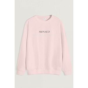 Mikina, Barva Růžová, s Potiskem Monaco MC obraz