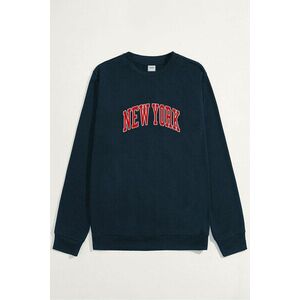Mikina, Barva Modrá, s Potiskem New York Red obraz