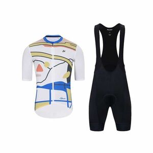 HOLOKOLO Cyklistický krátký dres a krátké kalhoty - HORIZON ELITE - černá/bílá/vícebarevná obraz