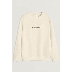 Mikina, Barva Ekru, s Potiskem Monaco Calligraphy obraz