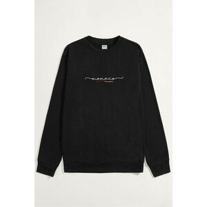 Mikina, Barva Černá, s Potiskem Monaco Calligraphy obraz