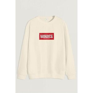 Mikina, Barva Ekru, s Potiskem Monaco Circuit obraz