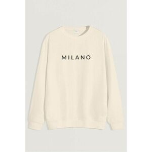 Mikina, Barva Ekru, s Potiskem Milano Grey obraz