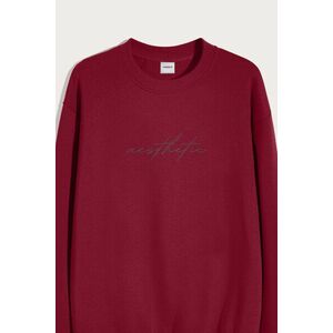 Mikina, Barva Bordó, s Potiskem Aesthetic obraz