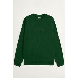 Mikina, Barva Zelená, s Potiskem Mont Blanc Grey Calligraphy obraz