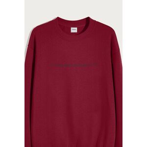 Mikina, Barva Bordó, s Potiskem Monaco Calligraphy Grey obraz