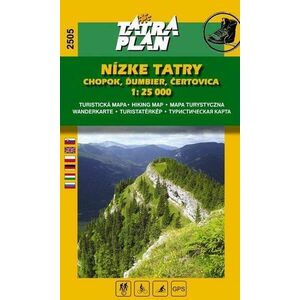 TATRAPLAN Nízké Tatry, Chopok, Ďumbier, Čertovica 1: 25 000, SJ, Mapa, Velikost: Univerzální velikost obraz