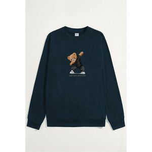 Mikina, Barva Modrá, s Potiskem Bad Boy Dubbing Teddy obraz