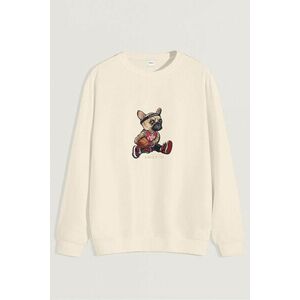 Mikina, Barva Ekru, s Potiskem Shot Maker Teddy obraz