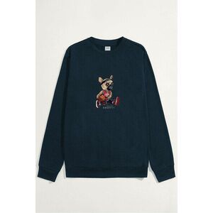 Mikina, Barva Modrá, s Potiskem Shot Maker Teddy obraz