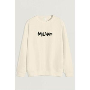 Mikina, Barva Ekru, s Potiskem Milano Graffiti obraz